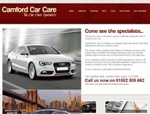 Tablet Screenshot of camfordcarcare.com